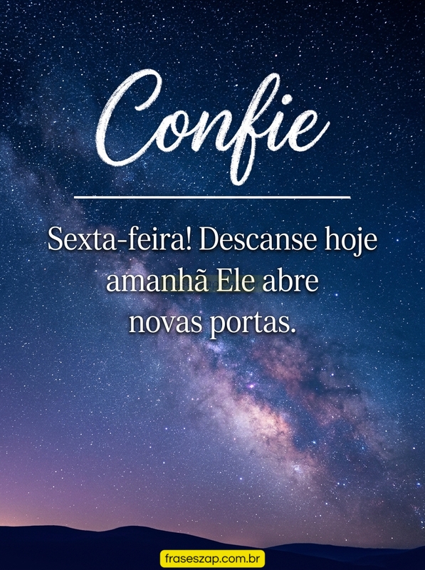 Imagem de sexta-feira para compartilhar no WhatsApp