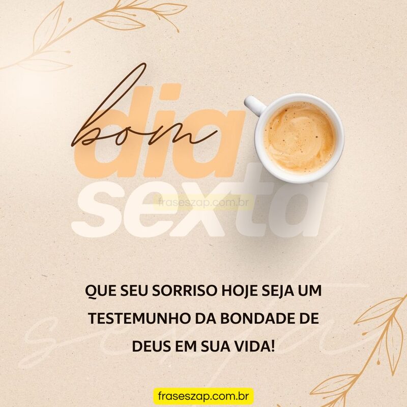 Imagem de sexta-feira para compartilhar no WhatsApp