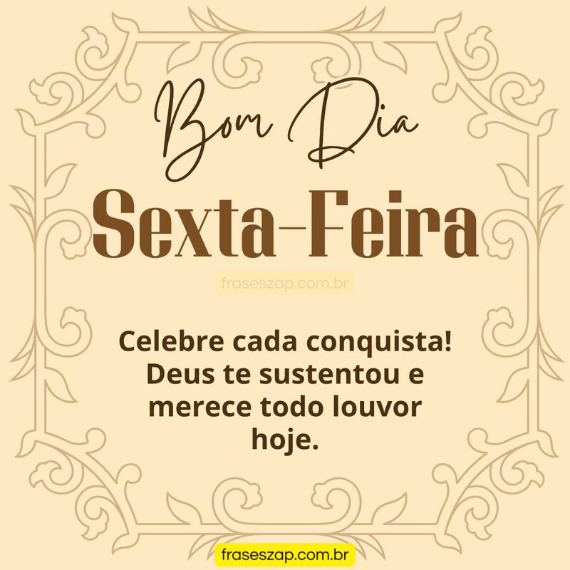 Imagem de sexta-feira para compartilhar no WhatsApp
