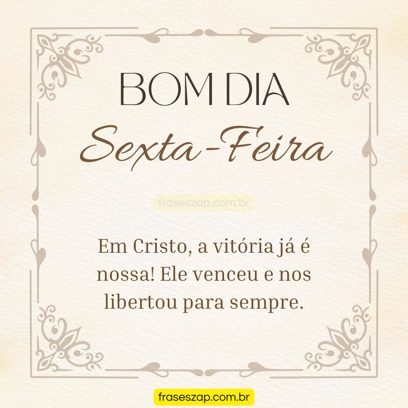 Imagem de sexta-feira para compartilhar no WhatsApp