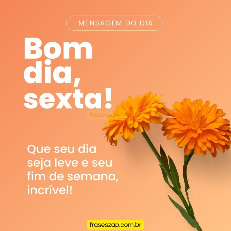 Imagem de sexta-feira para compartilhar no WhatsApp