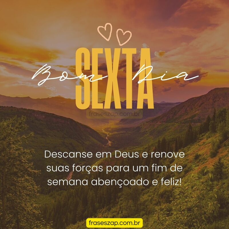 Imagem de sexta-feira para compartilhar no WhatsApp