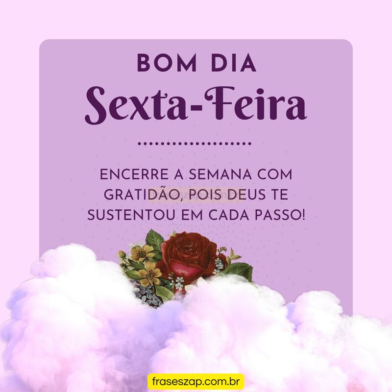 Imagem de sexta-feira para compartilhar no WhatsApp