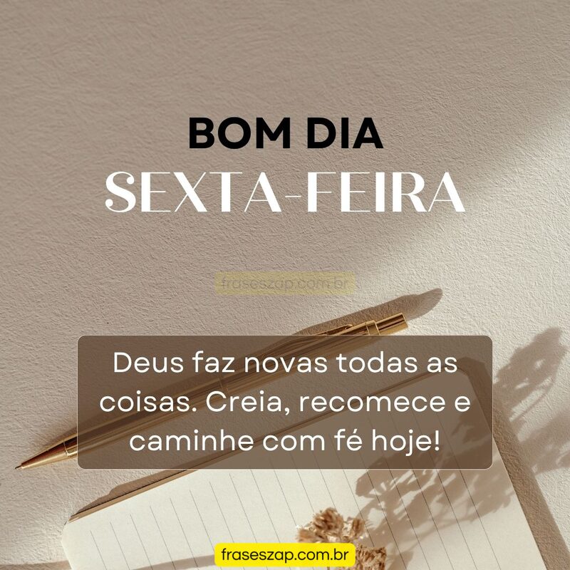 Imagem de sexta-feira para compartilhar no WhatsApp