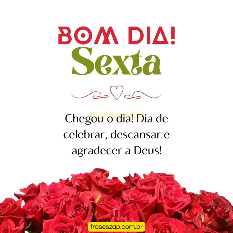 Imagem de sexta-feira para compartilhar no WhatsApp
