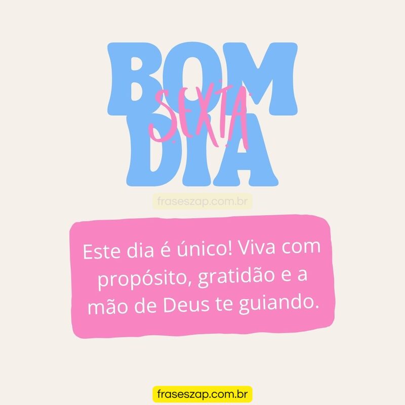 Imagem de sexta-feira para compartilhar no WhatsApp