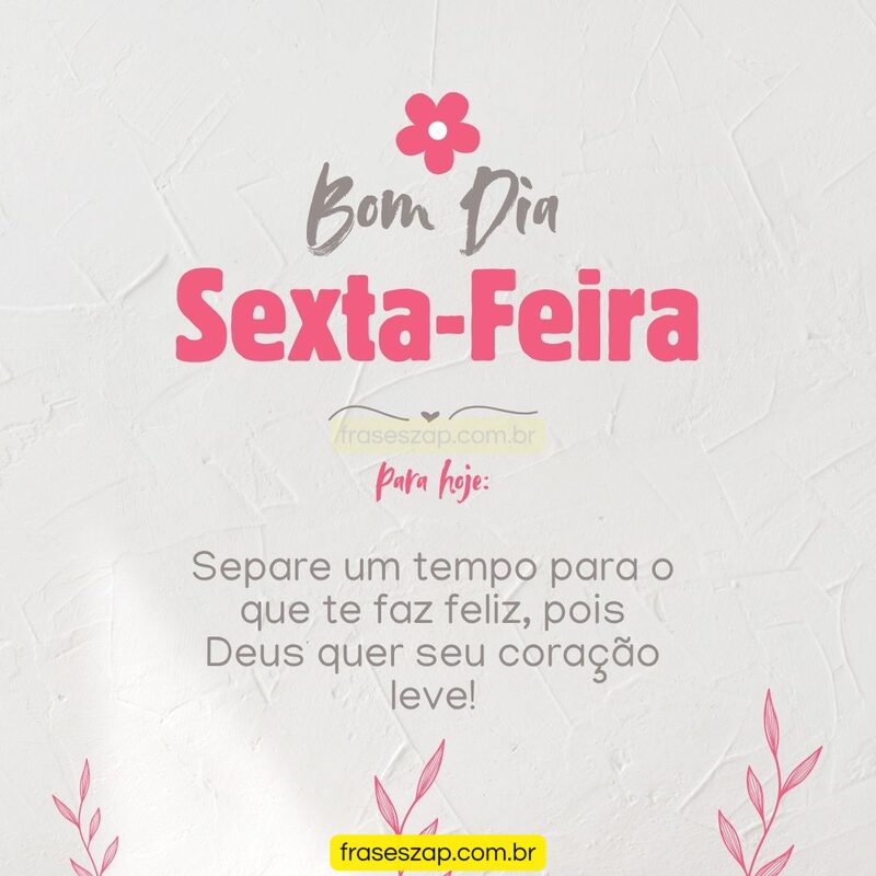 Imagem de sexta-feira para compartilhar no WhatsApp