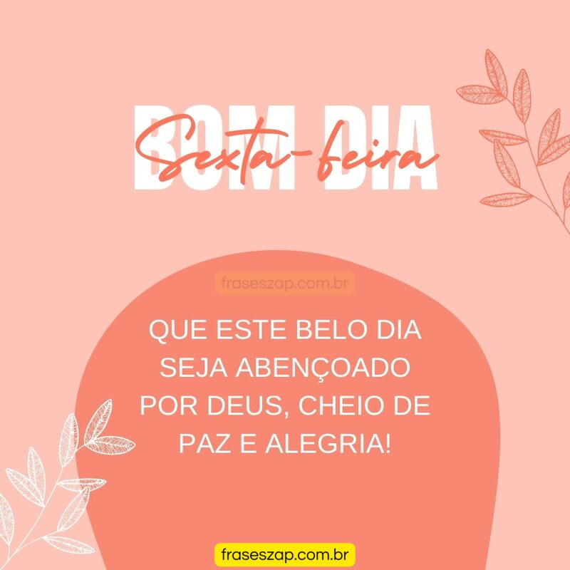 Imagem de sexta-feira para compartilhar no WhatsApp