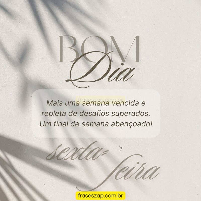 Imagem de sexta-feira para compartilhar no WhatsApp