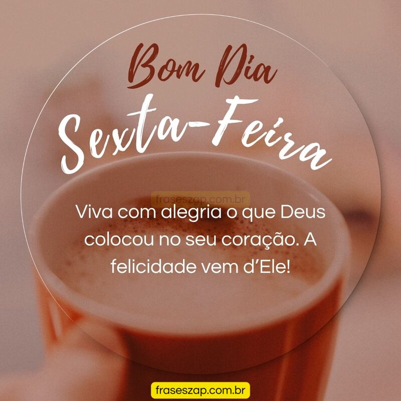 Imagem de sexta-feira para compartilhar no WhatsApp