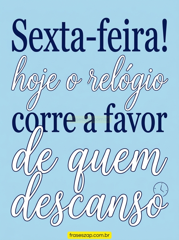 Imagem de sexta-feira para compartilhar no WhatsApp