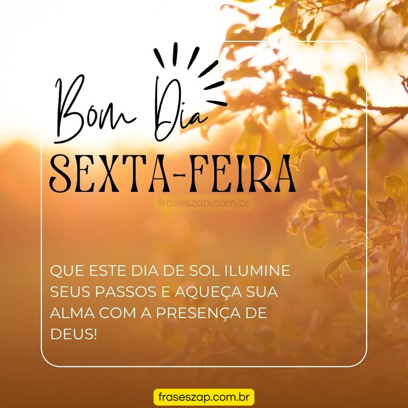 Imagem de sexta-feira para compartilhar no WhatsApp