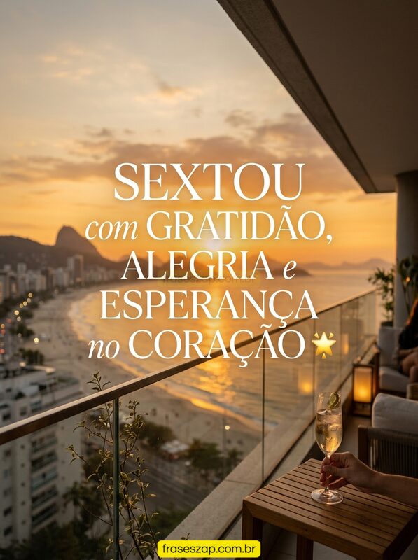Imagem de sexta-feira para compartilhar no WhatsApp