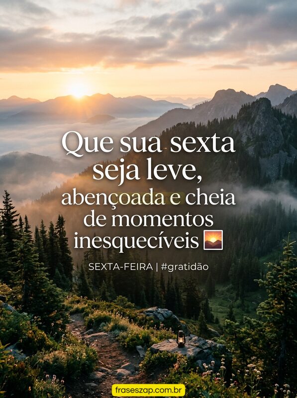 Imagem de sexta-feira para compartilhar no WhatsApp