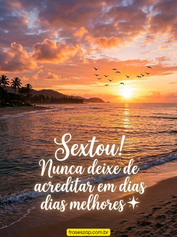 Imagem de sexta-feira para compartilhar no WhatsApp