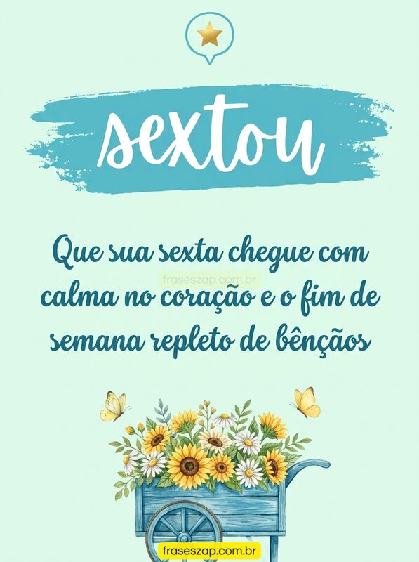 Imagem de sexta-feira para compartilhar no WhatsApp