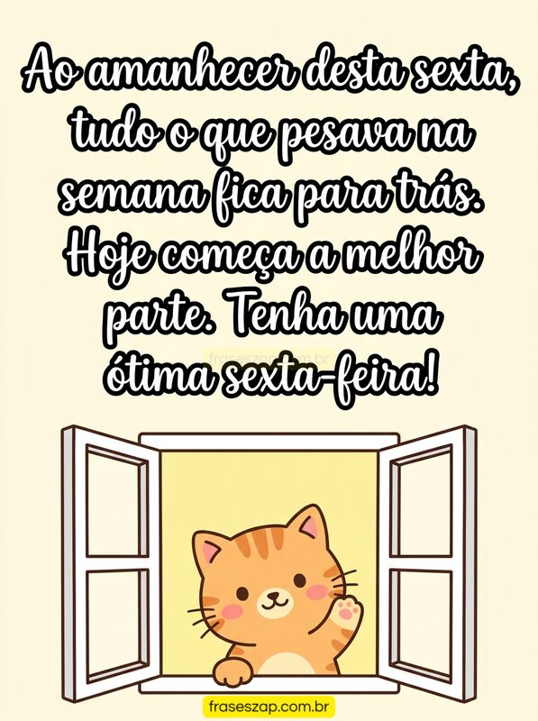 Imagem de sexta-feira para compartilhar no WhatsApp