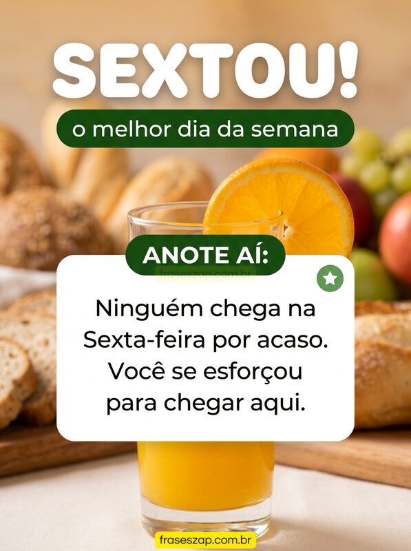 Imagem de sexta-feira para compartilhar no WhatsApp