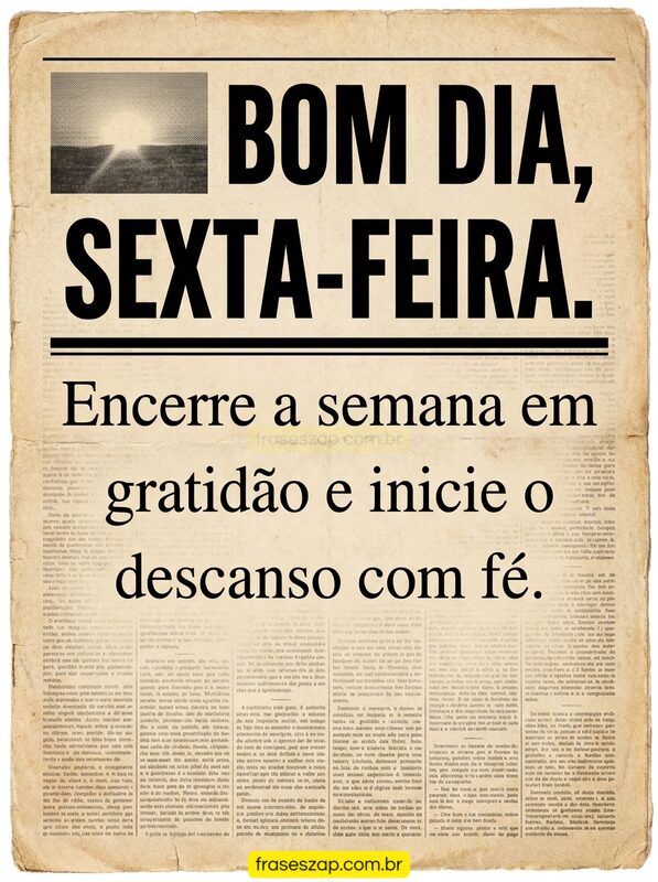 Imagem de sexta-feira para compartilhar no WhatsApp