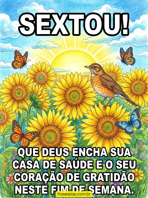 Imagem de sexta-feira para compartilhar no WhatsApp