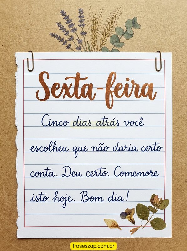 Imagem de sexta-feira para compartilhar no WhatsApp