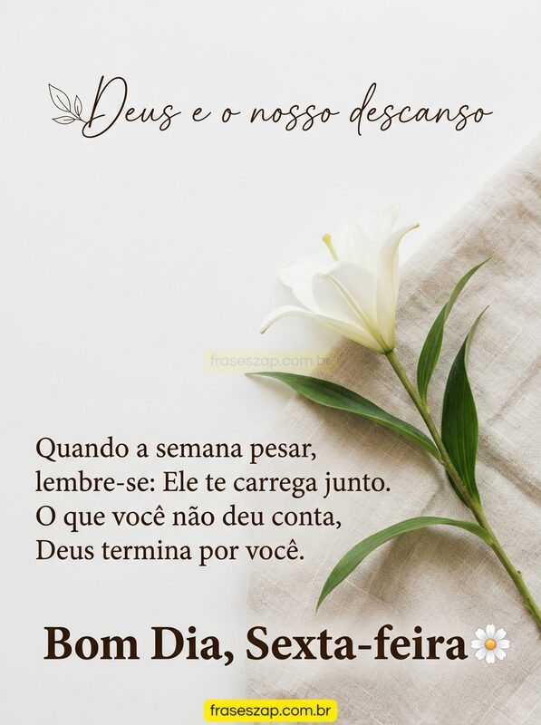 Imagem de sexta-feira para compartilhar no WhatsApp