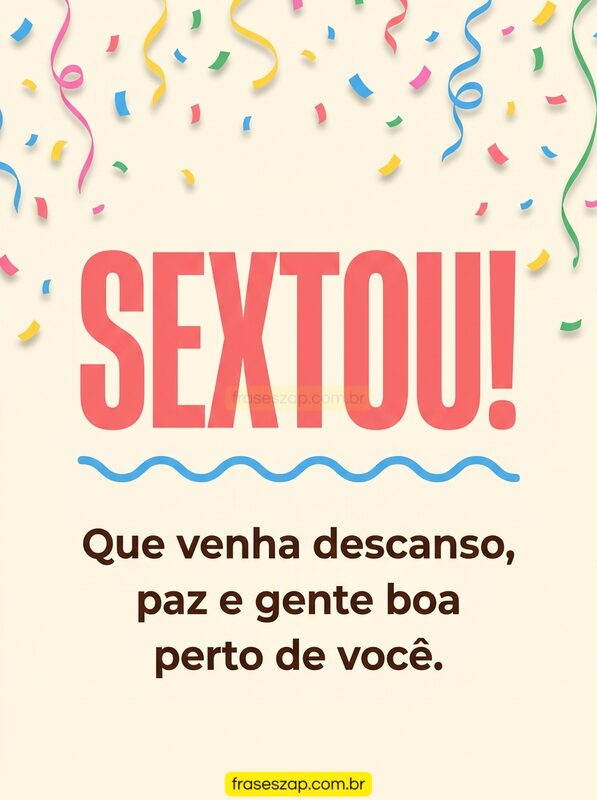 Imagem de sexta-feira para compartilhar no WhatsApp