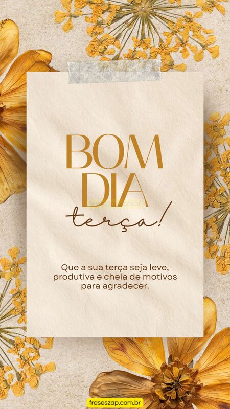 Imagem de terça-feira para compartilhar no WhatsApp