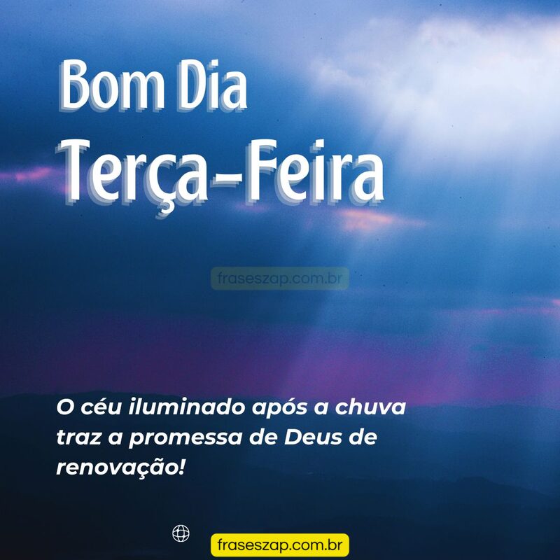 Imagem de terça-feira para compartilhar no WhatsApp