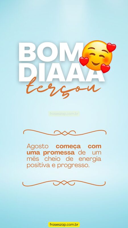 Imagem de terça-feira para compartilhar no WhatsApp