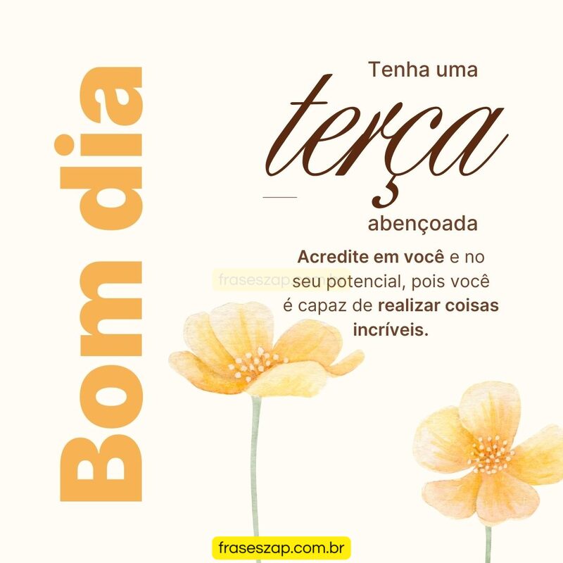 Imagem de terça-feira para compartilhar no WhatsApp