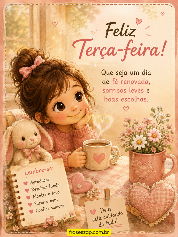 Imagem de terça-feira para compartilhar no WhatsApp