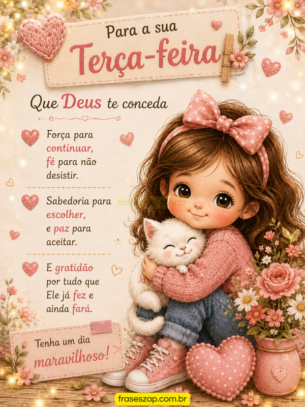 Imagem de terça-feira para compartilhar no WhatsApp