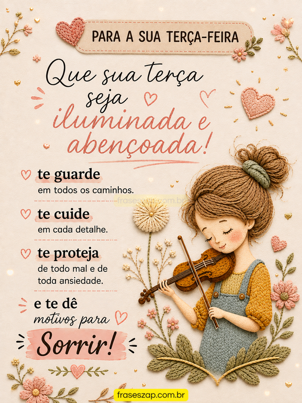Imagem de terça-feira para compartilhar no WhatsApp
