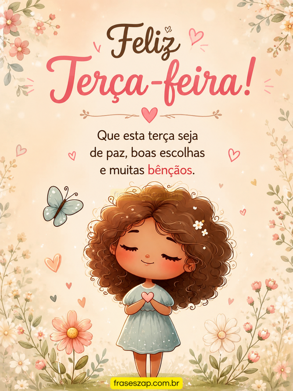 Imagem de terça-feira para compartilhar no WhatsApp