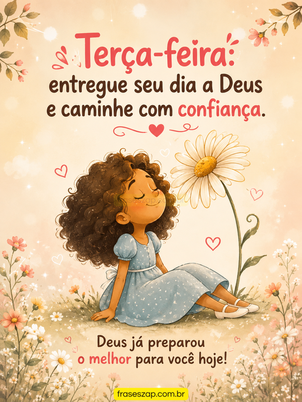 Imagem de terça-feira para compartilhar no WhatsApp