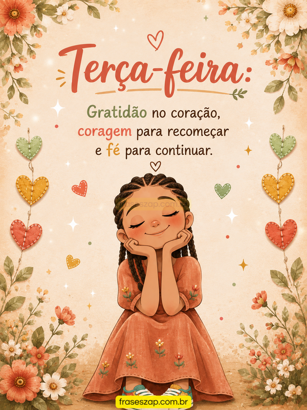 Imagem de terça-feira para compartilhar no WhatsApp