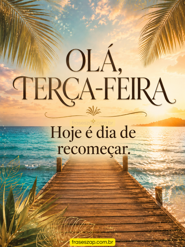 Imagem de terça-feira para compartilhar no WhatsApp