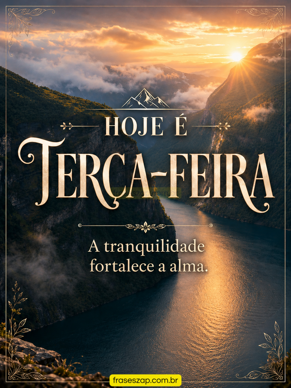 Imagem de terça-feira para compartilhar no WhatsApp