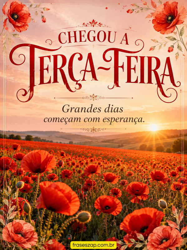 Imagem de terça-feira para compartilhar no WhatsApp