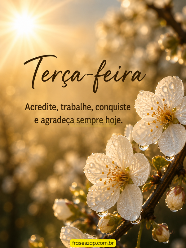 Imagem de terça-feira para compartilhar no WhatsApp