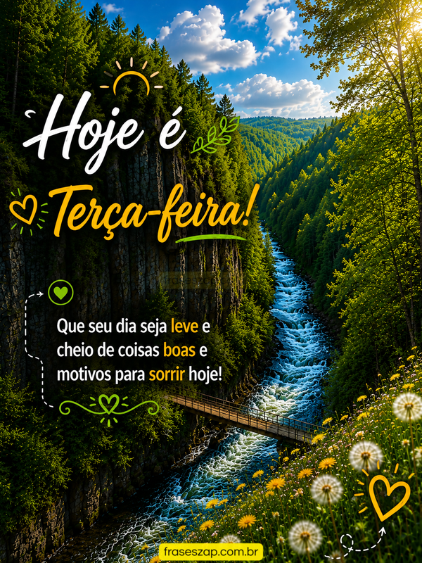Imagem de terça-feira para compartilhar no WhatsApp