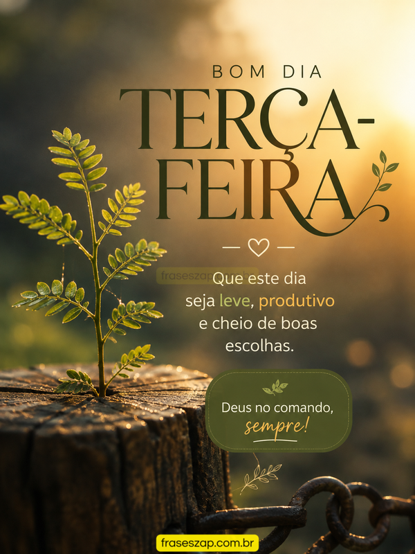 Imagem de terça-feira para compartilhar no WhatsApp