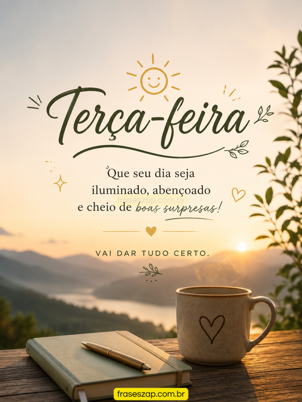 Imagem de terça-feira para compartilhar no WhatsApp
