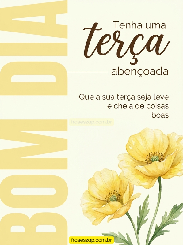 Imagem de terça-feira para compartilhar no WhatsApp