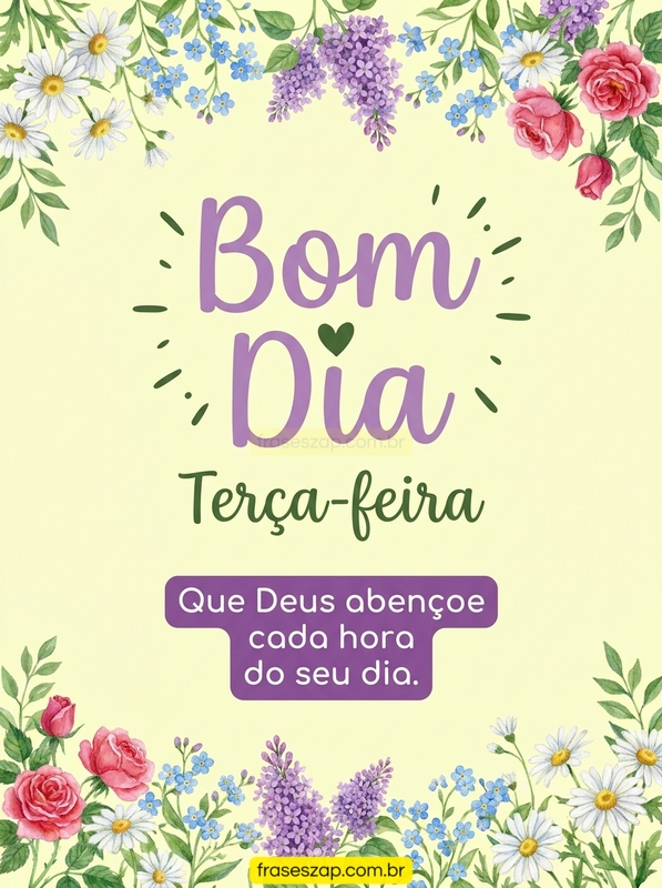 Imagem de terça-feira para compartilhar no WhatsApp