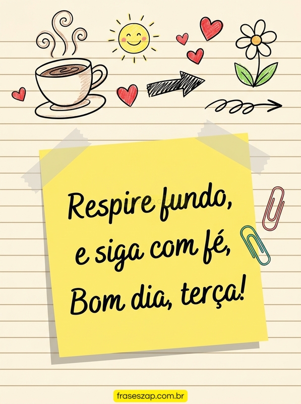 Imagem de terça-feira para compartilhar no WhatsApp