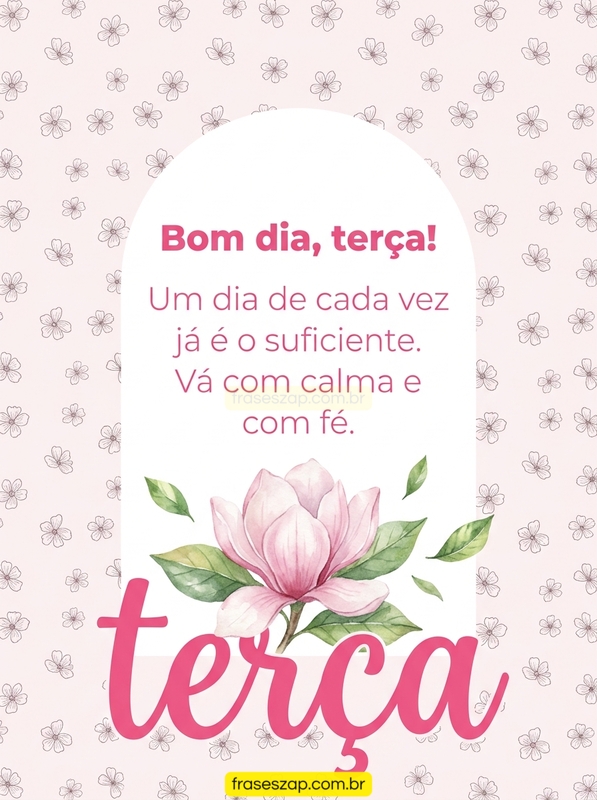 Imagem de terça-feira para compartilhar no WhatsApp