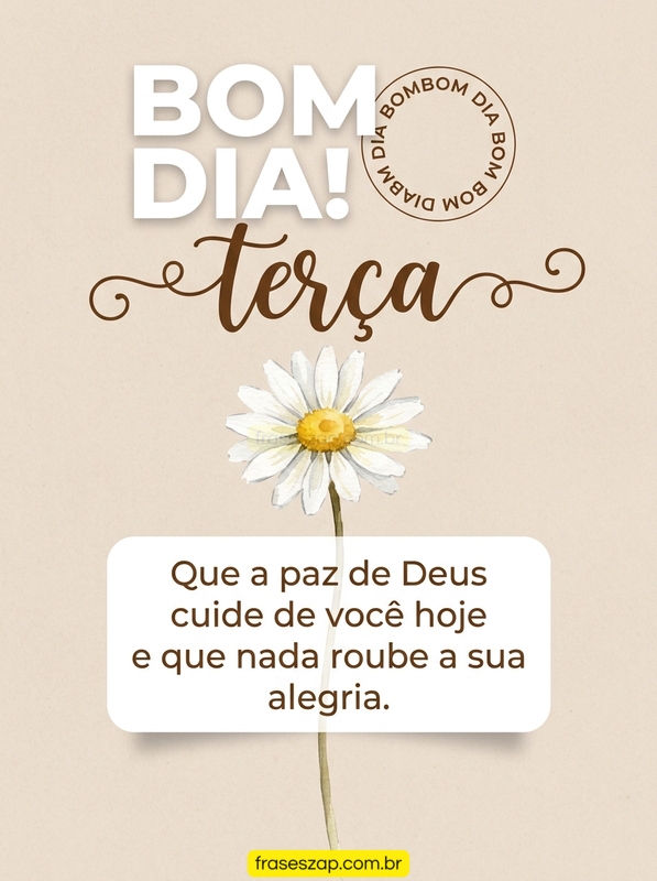 Imagem de terça-feira para compartilhar no WhatsApp