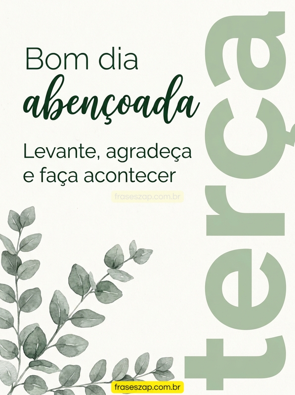 Imagem de terça-feira para compartilhar no WhatsApp